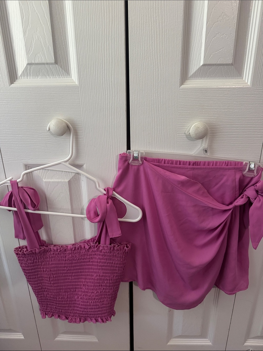 Show Me Your Mumu Tie Strap Crop Top and Wrap Skort Set